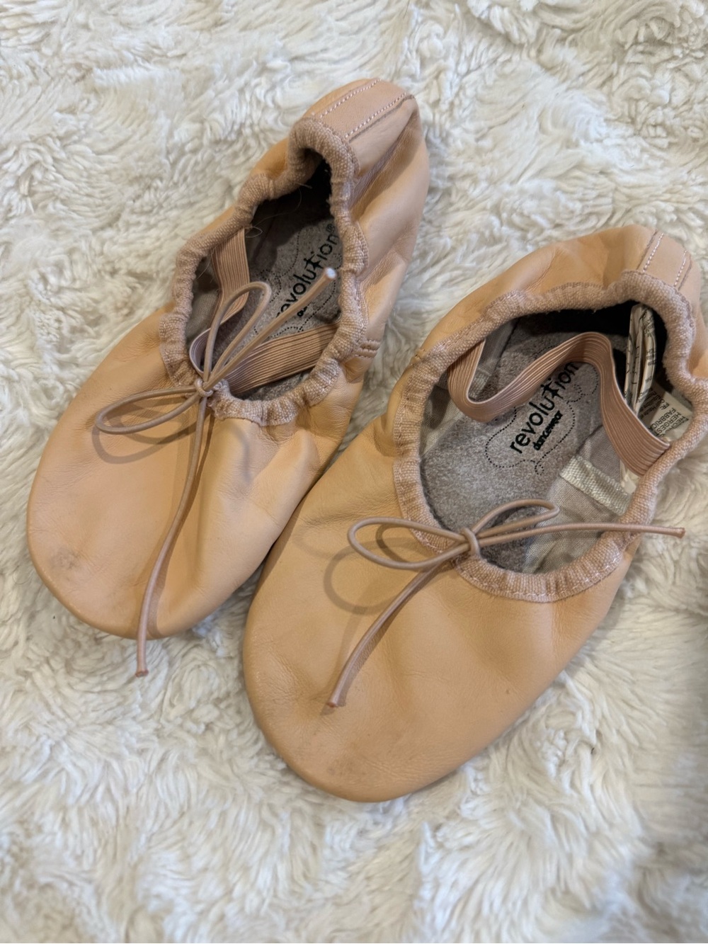 Revolution Kids Ballet Flats in light Pink. Youth size 4.5